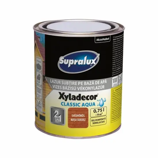 Supralux Xyladecor Classic Aqua svédvörös 0,75 l Vásárlói kedvenc