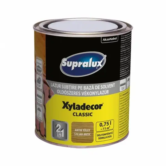 Supralux Xyladecor Classic vékonylazúr antik tölgy 0,75 l Ne maradj le