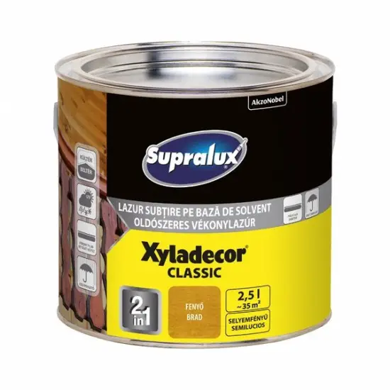 Olcsó Supralux Xyladecor Classic vékonylazúr fenyő 2,5 l