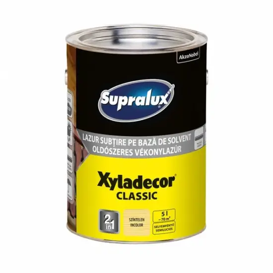 Supralux Xyladecor Classic vékonylazúr színtelen 5 l Végkiárusítás