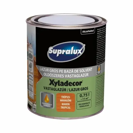 Árengedmény Supralux Xyladecor vastaglazúr trópusi mahagoni 0,75 l