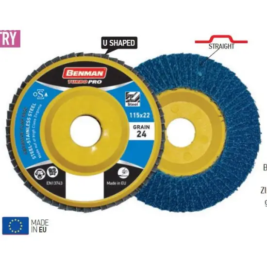 szárnyas csiszolótárcsa, TURBO PRO, műanyag BASE, FLAT 115x36 Akciós ár