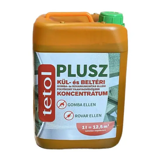 Tetol Plusz kül- és beltéri faanyagvédőszer zöld 5 l Rendeld meg most