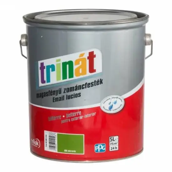 Trinát magasf. zománcfesték 600 zöld 5 l Kedvezmény