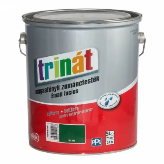 Trinát magasf. zománcfesték 601 zöld 5 l Azonnal elérhető