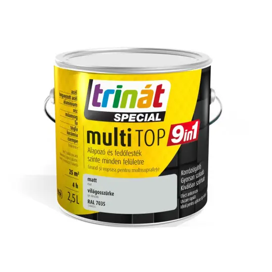 Kedvezményes ár Trinát Multitop 9in1 RAL7035 világosszürke 2,5 l