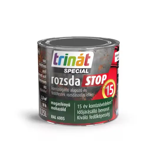 Trinát Rozsdastop magasf. RAL6005 mohazöld 0,25 l Csak ma