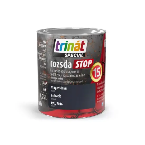 Árengedmény Trinát Rozsdastop magasf. RAL7016 antracit 0,75 l