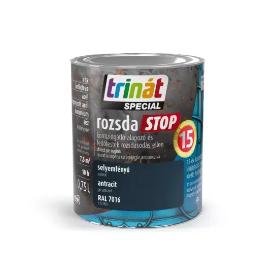 Trinát Rozsdastop selyemf. RAL7016 antracit 0,75 l Ne maradj le