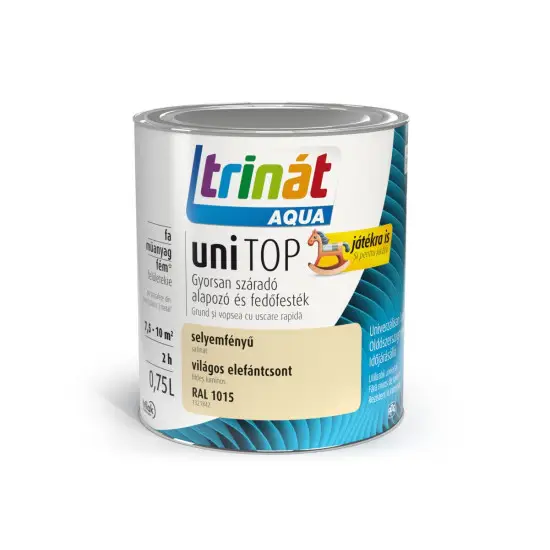 Trinát Unitop selyemf. zománcfesték RAL1015 világos elefántcsont 0.75 l Expressz szállítás