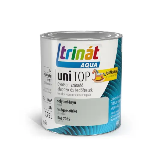 Ne maradj le Trinát Unitop selyemf. zománcfesték RAL7035 világosszürke 0,75 l