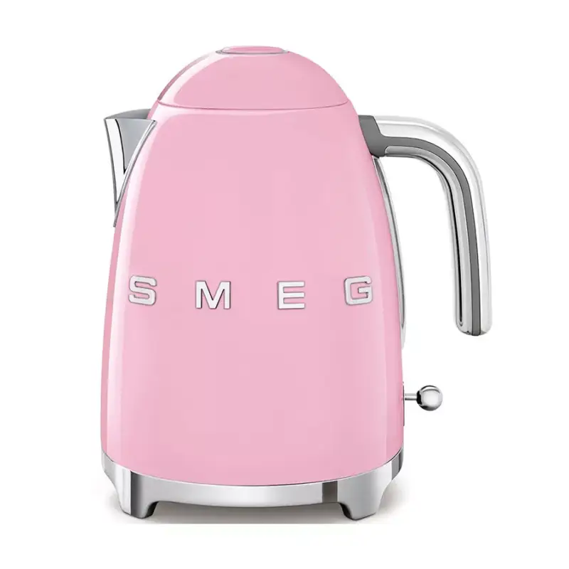 SMEG VÍZFORRALÓ, 50-es évek retro design, 1,7 liter, 2400 W, rózsaszín Újdonság