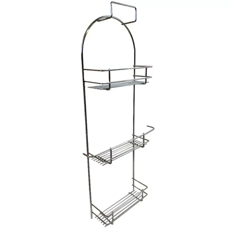 Fémrácsok PAS03 takarítóeszköz tartó 385x825x105mm Króm Újdonság