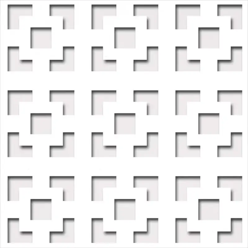 Prémium Laccato-Hdf Damasco perforációval Krono 101 Fehér 1400x510x3mm