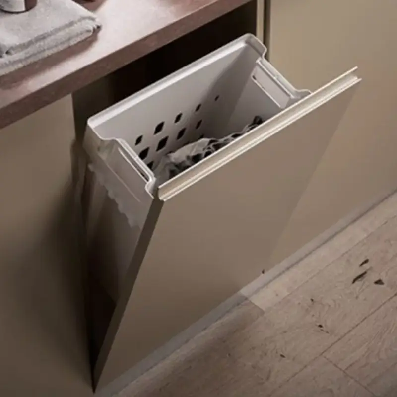 Akció Szennyes kosár LAB1RIBAC billenő ajtóra szerelhető 40l. 222x438x504mm fehér