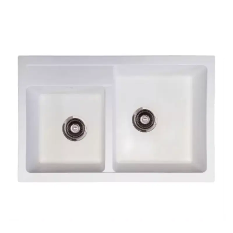 Szuper ajánlat Quadro plus 2D XGranit Fehér mosogató 780x500/195/195mm 171008