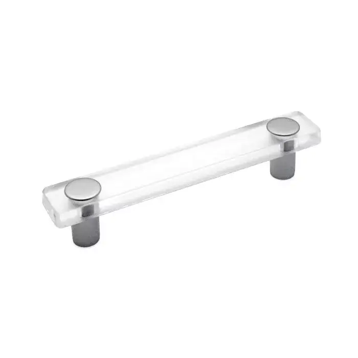 Gyors kiszállítás Fogantyú 8119-126 96mm Áttetsző-Alumínium Műanyag