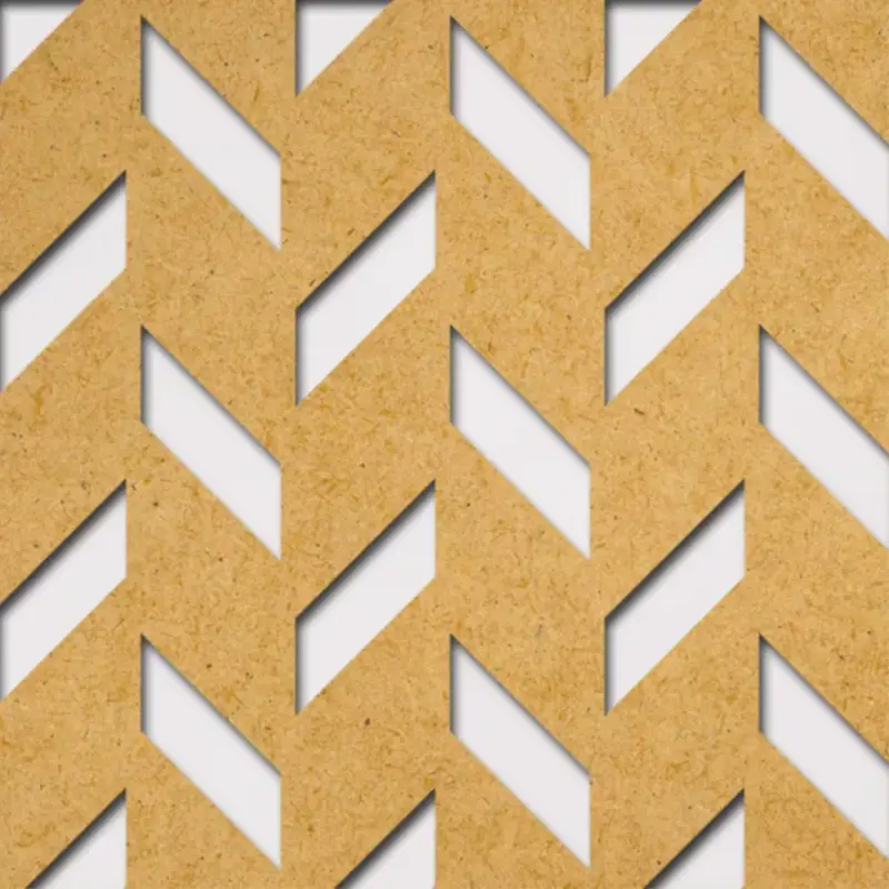 Grezzo natúr Hdf ERBE perforációval 1520x605x3mm Népszerű