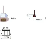 Biztonságos fizetés Lámpatest Érintés nélküli kapcsoló SIMPLY 250W, 230V, 30/35mm fekete