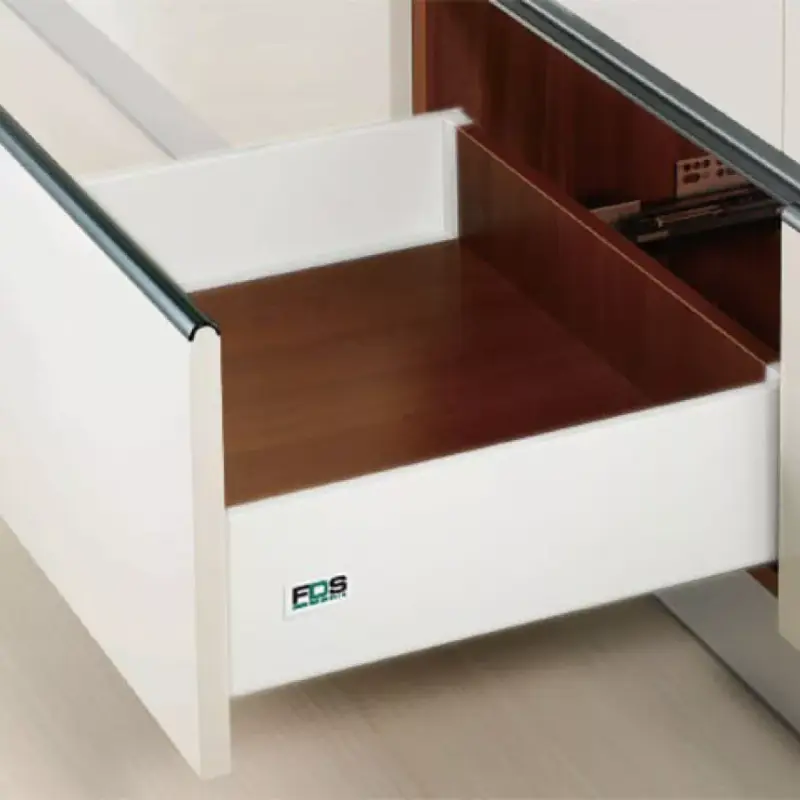 Fiókcsúszó FDS-PRO B DUPLAFALÚ FIÓKOLDAL 450mm MAGASÍTOTT, 40kg FEHÉR FÉM Csak ma