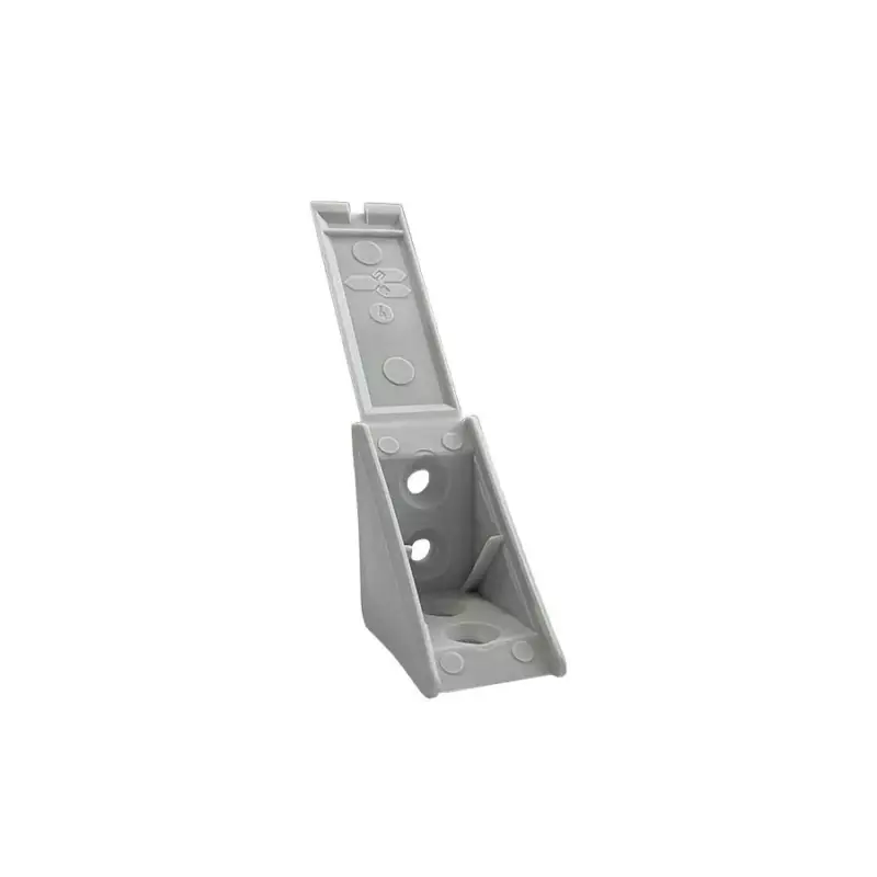 Kiárusítás Polcrögzítő 30x30 mm Szürke, vil.szürke műa.