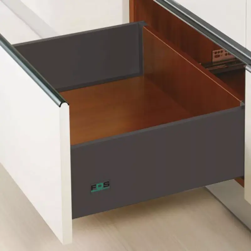 Fiókcsúszó FDS-PRO D DUPLAFALÚ FIÓKOLDAL 350mm MAGASÍTOTT, 40kg ANTRACIT FÉM Outlet