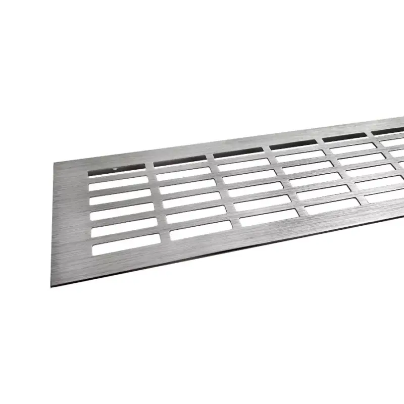 Szellőzőrács 100x500mm Nemesacél imitáció Különleges ajánlat