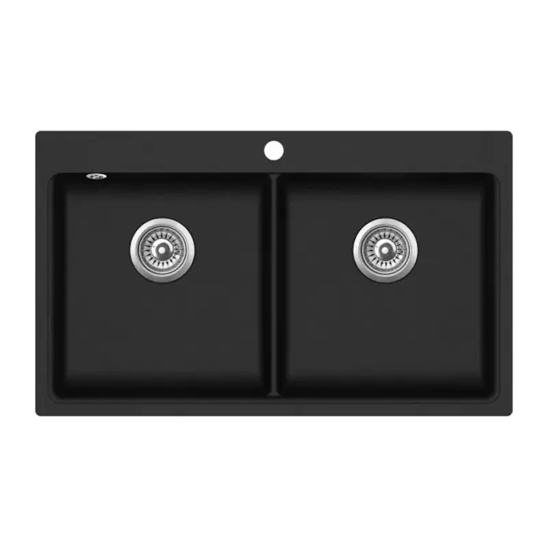 EVIDO Quadro 9 gránit mosogató 860x510 Antracit 2 medence Legjobb ár