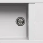 Elleci Unico 410 Gránit mosogató G68 Bianco 860x500/200mm Kihagyhatatlan ajánlat