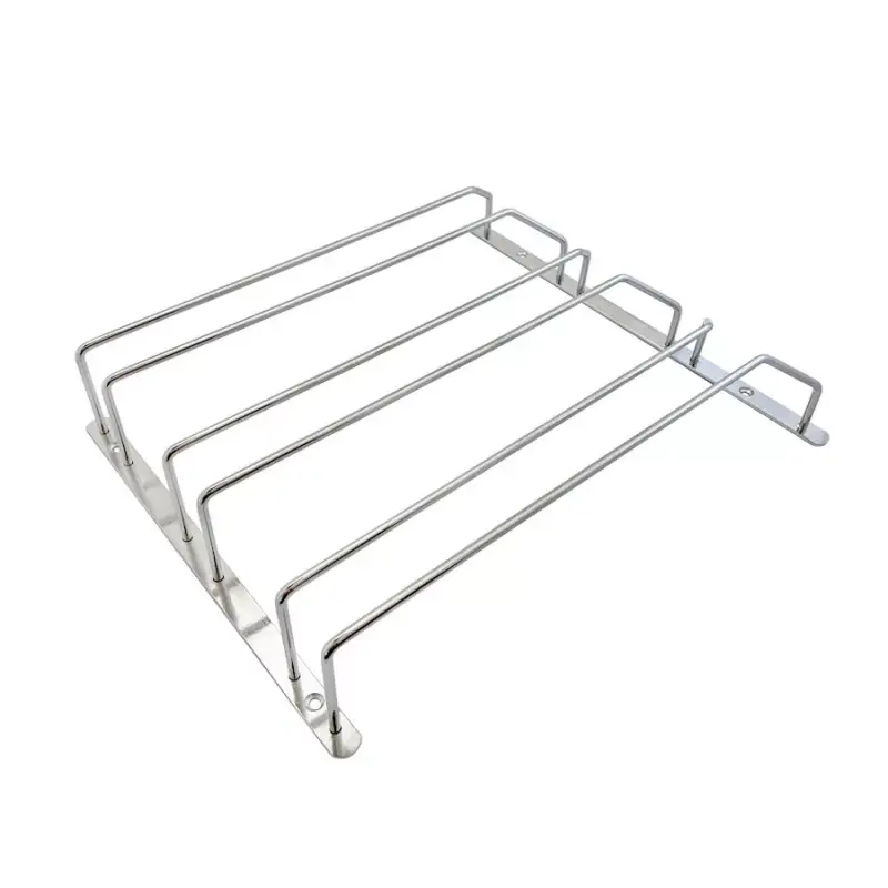 Fémrács H604C talpas pohártartó 3 soros 315x70x340mm Króm Végkiárusítás