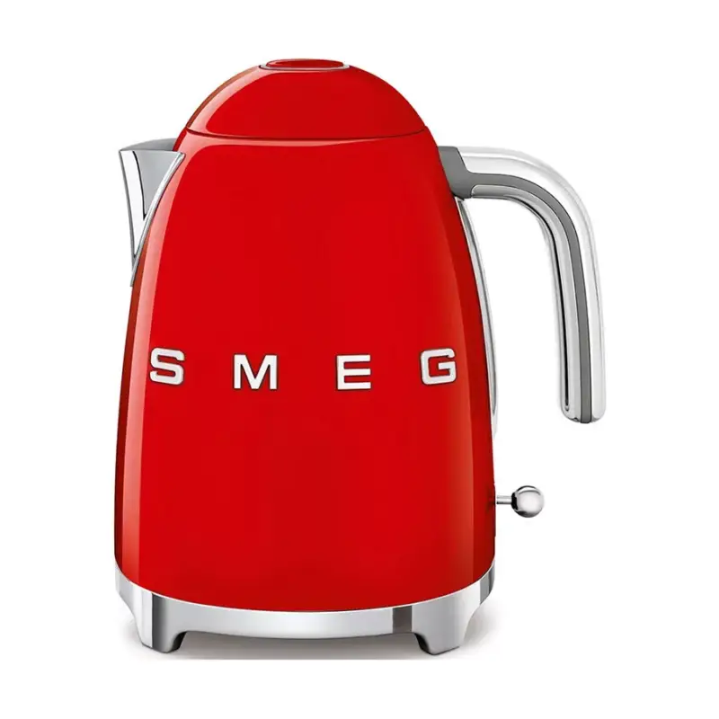 Azonnali szállítás SMEG VÍZFORRALÓ, 50-es évek retro design, 1,7 liter, 2400 W, piros