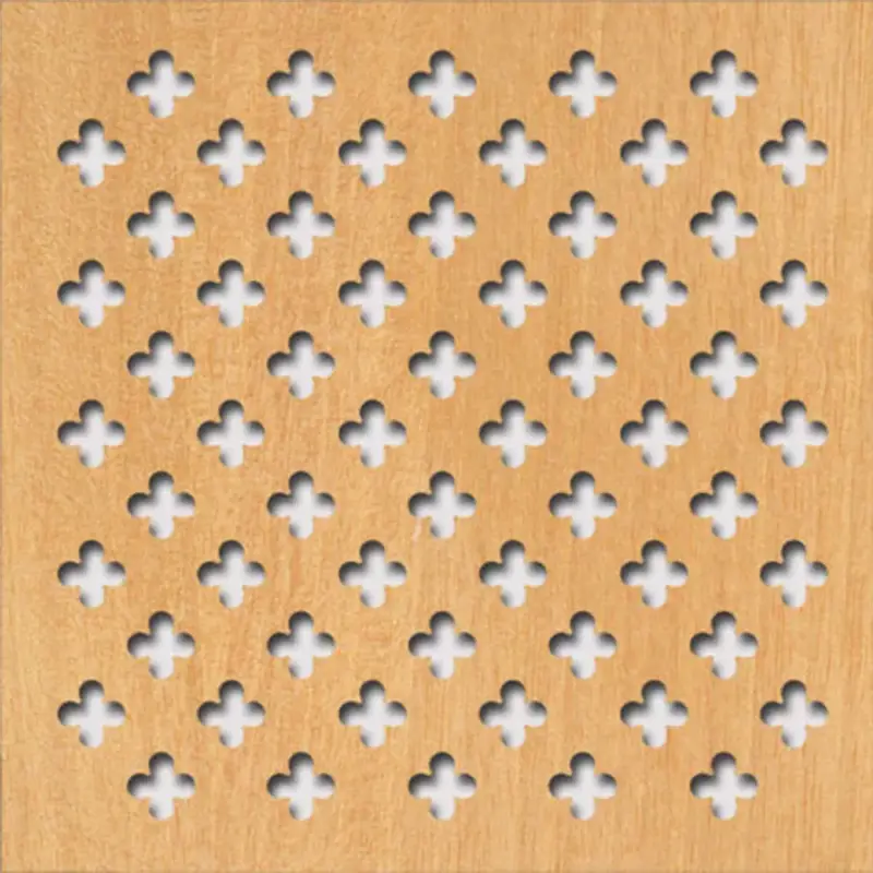 Legno furnérozott Hdf-Fiore perforációval Anegré 1520x610x4mm Gyors kiszállítás