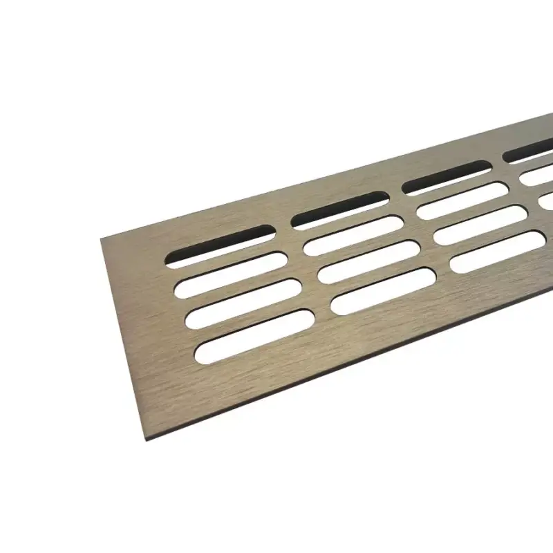 Kedvezmény Szellőzőrács négyszög alakú 80x400mm Antik bronz