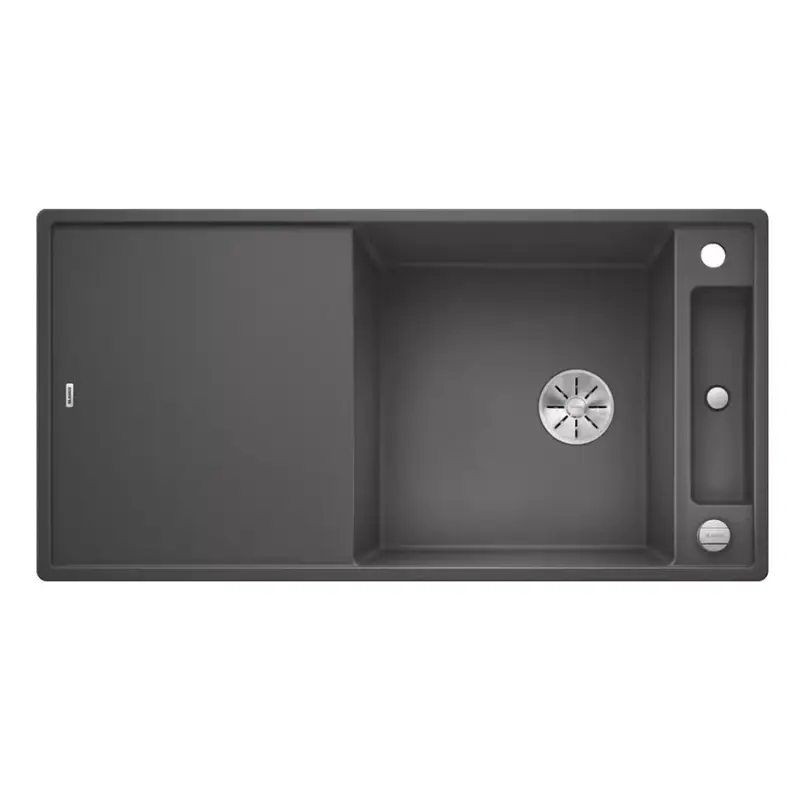 Kedvezmény BLANCO AXIA III XL 6 S Silgranit mosogatótálca, palaszürke, üveg vágólappal, excenterrel