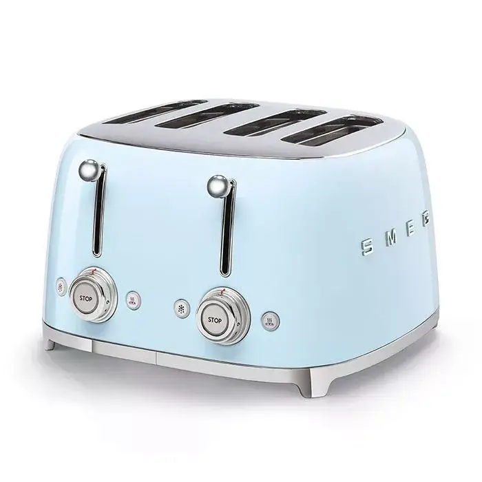 SMEG retro 2x2-szeletes kenyérpirító, világoskék Szuper akció