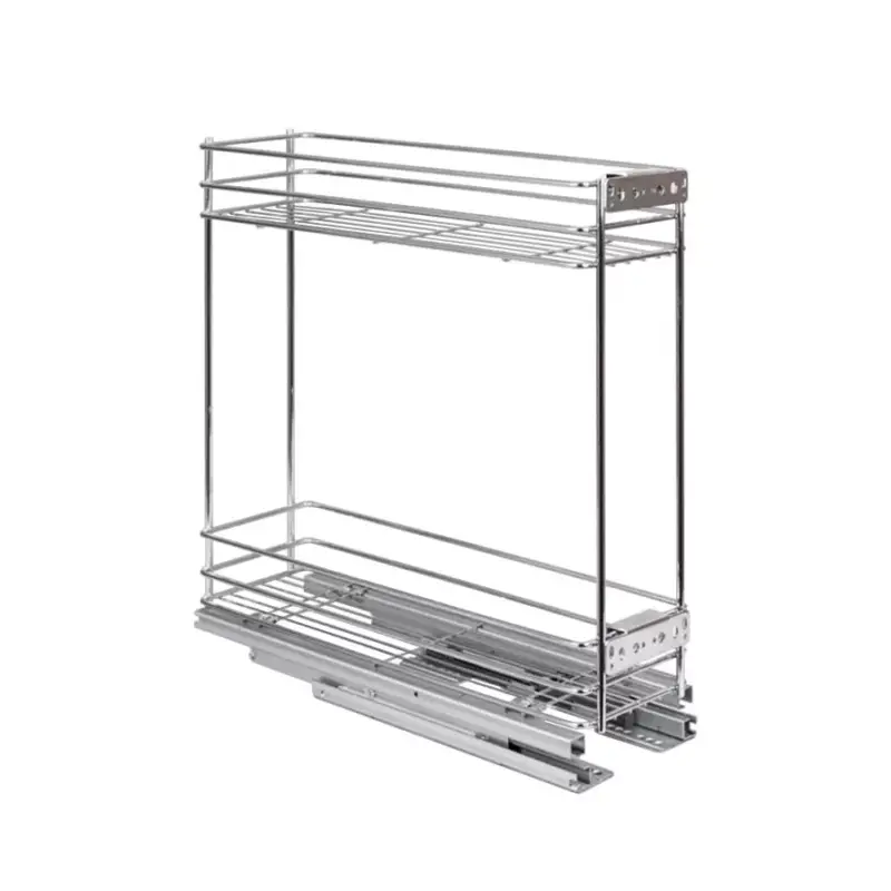 Fémrács 24270.200 Fenéklapra szerelhető 2 polcos kihúzható 145x510x475mm Króm Csak ma