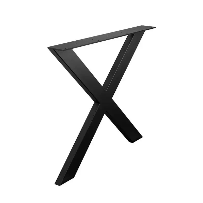 Olcsóbb Asztalláb X-alakú 710x780mm Fekete Strong