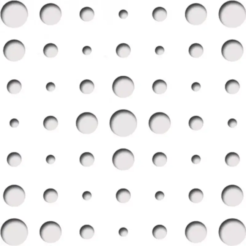 Laccato-Hdf VEGA perforációval Krono 101 Fehér 1400x510x3mm Gyors kiszállítás