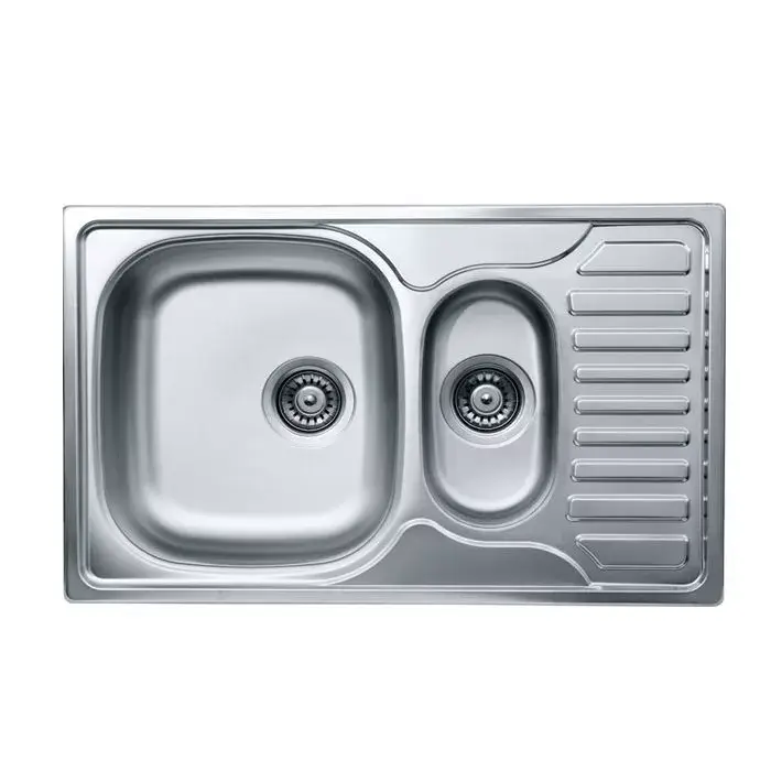 LIVINOX OBERON 174 rozsdamentes mosogató, gyümölcsmosó, mini csepegtető, 780 x 490mm, 3 1/2", karcálló szövetmintás Vedd meg online