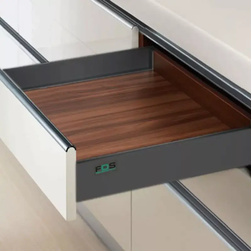 Fiókcsúszó FDS-PRO A DUPLAFALÚ FIÓKOLDAL 550mm, 40kg ANTRACIT FÉM Legnépszerűbb