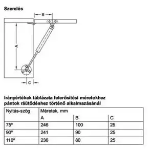 Gázteleszkóp felnyíló 60N Szürke Kiárusítás