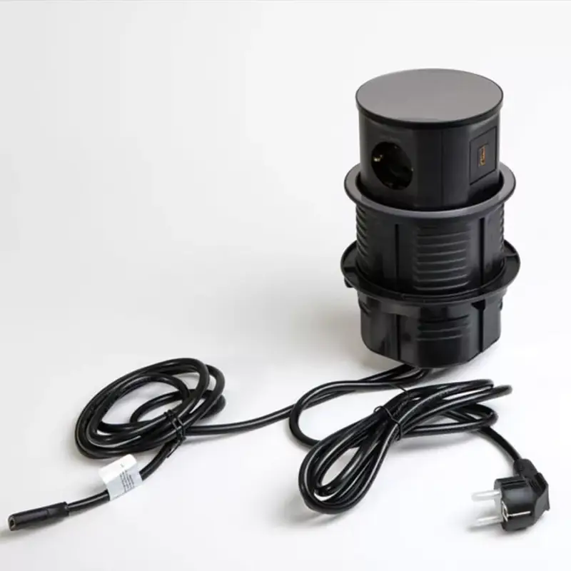 Kedvezményes ár Rejtett elosztó konnektor MODULBOX IVH 2x230v - 2xUSB - 1xHDMI Fekete IP20