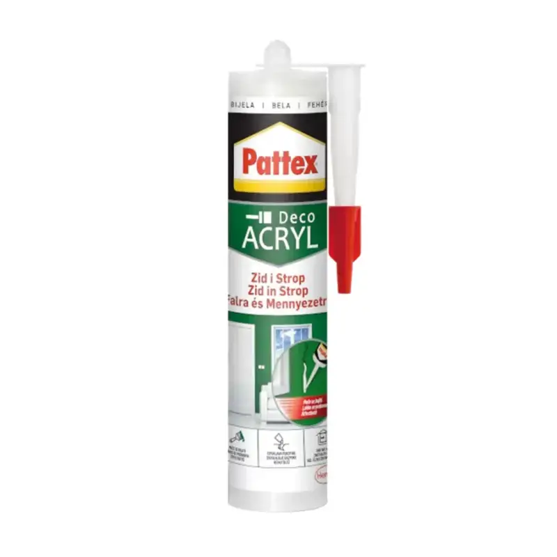 Népszerű Pattex Akril fehér 280ml Rugalmas Festhető