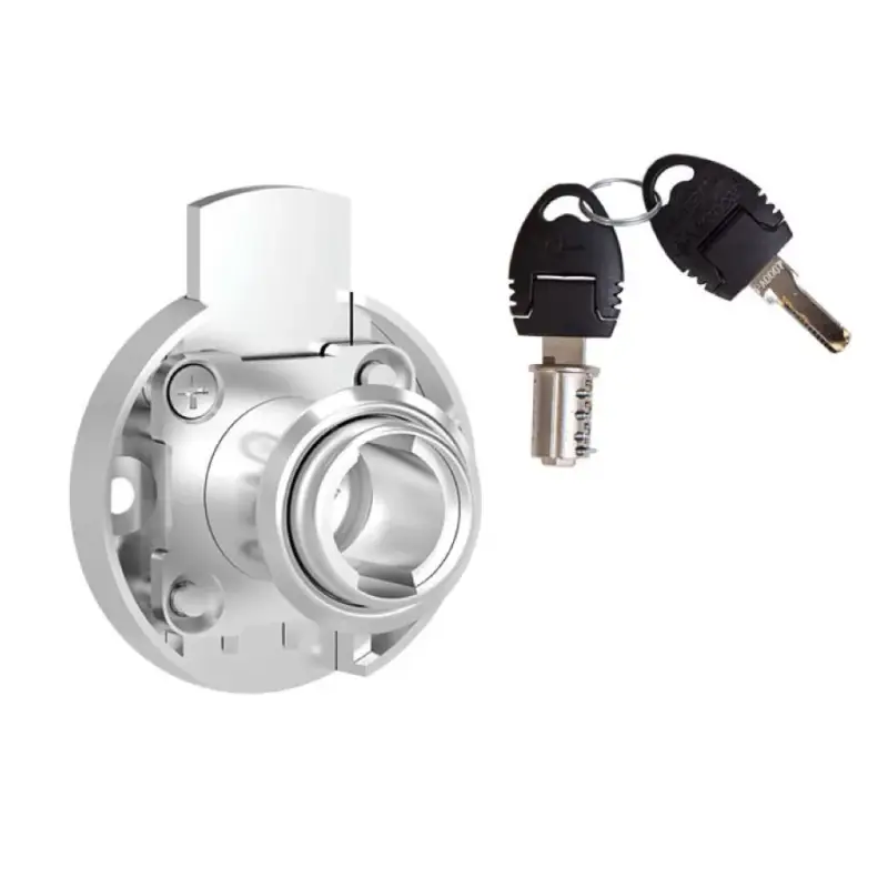 Végkiárusítás Bútorzár 708-CL4 Fiókzár D=39,4mm Nikkel Fém