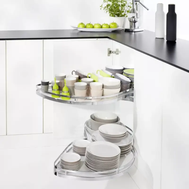 Gyors szállítás Kesseböhmer LeMans II ARENAplus Style 450mm Jobbos, tengellyel, 25kg/polc Króm/Hófehér