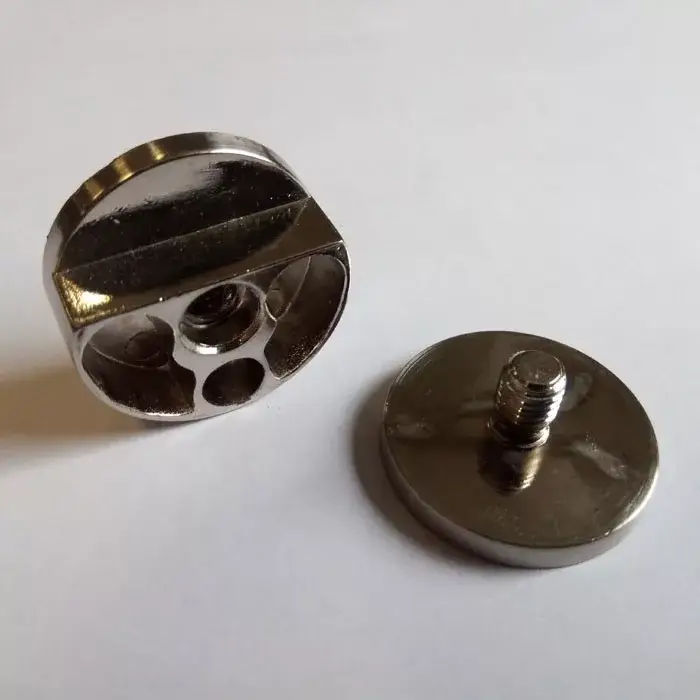 Üvegfelfogató MC-J60A27-01 csavaros, 4-6mm-es üveghez, 27mm átmérő, Króm Biztonságos fizetés