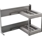 Akciós ár Fémrács FlyBox keret FLYBST452 Sarokszekrénybe 830x545x470mm Antracit