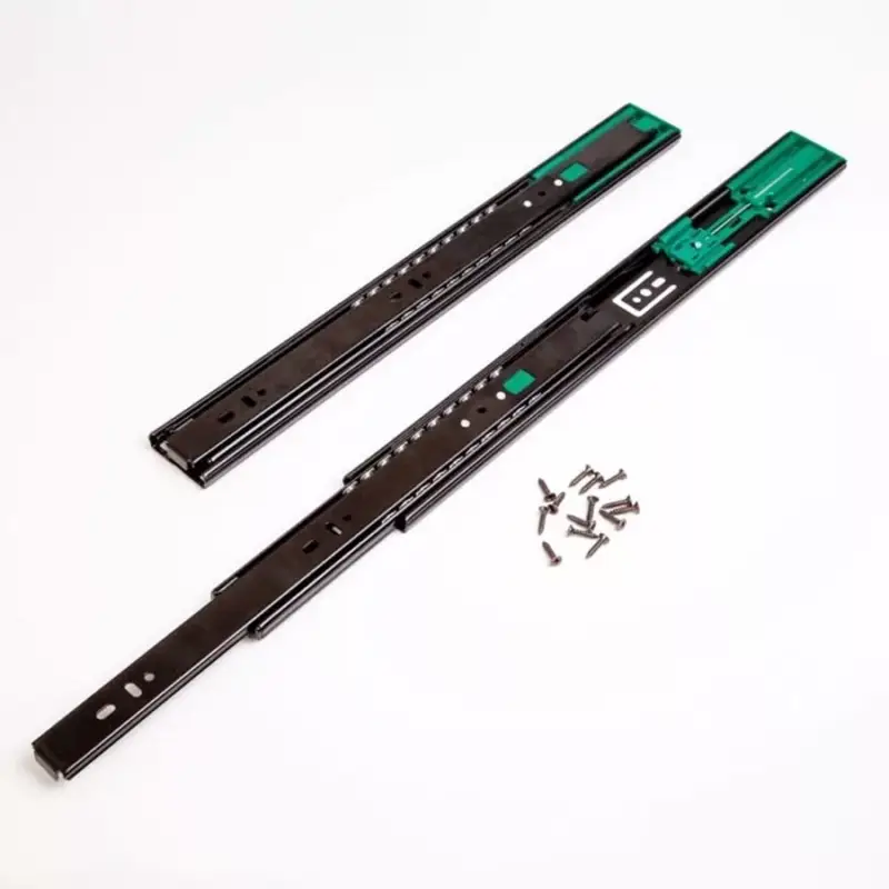 Gyors kiszállítás Fiókcsúszó golyós HB45 Comfort SC Black 400/45mm FÉKES 35kg Fekete