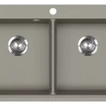 EVIDO Quadro 9 gránit mosogató, 860x510mm, Platina Csak ma