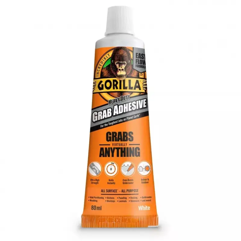 Gorilla HEAVY DUTY GRAB Extra Erős Építési Ragasztó - 80ml tubus Különleges ajánlat